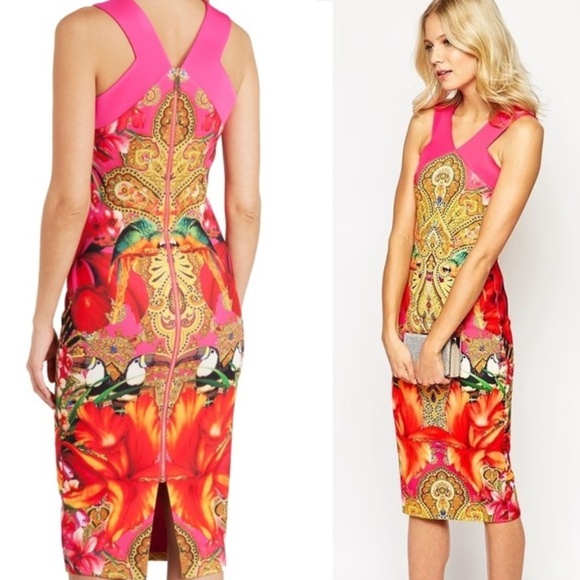Ted Baker London Dresses & Skirts - Ted Baker Valeena Print Cross Back Sheath Dress